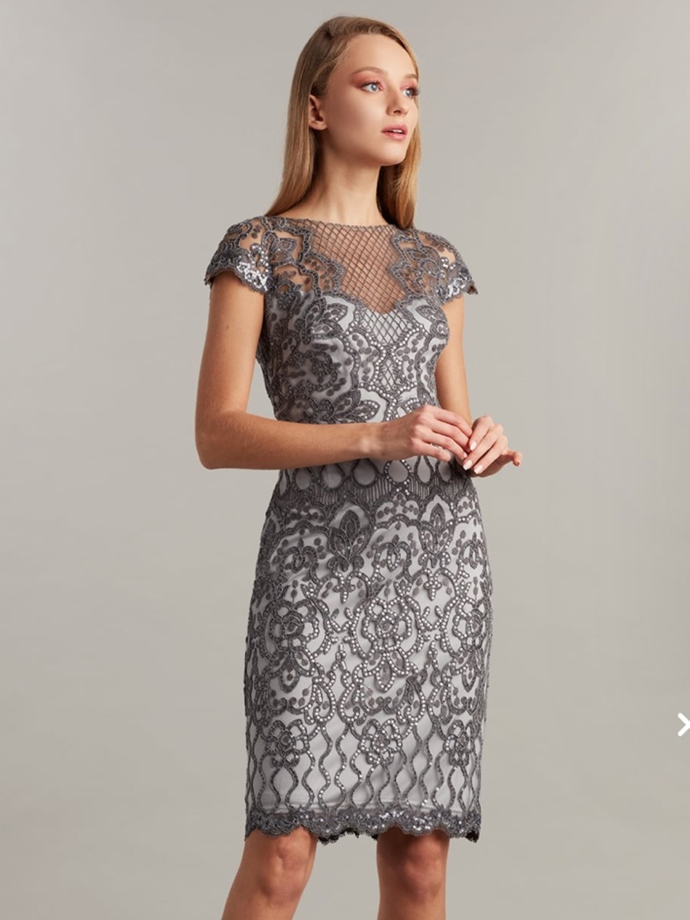 Tadashi Shoji Embroidered Dress